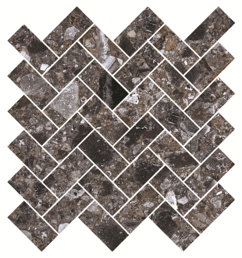 Мозаика terrazzo dark grey 28,2x30,3