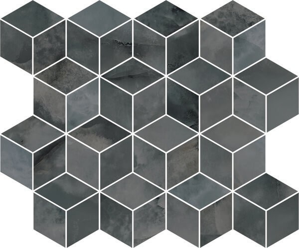 Керамогранит Декор Джардини серый темный мозаичный 37.5x45