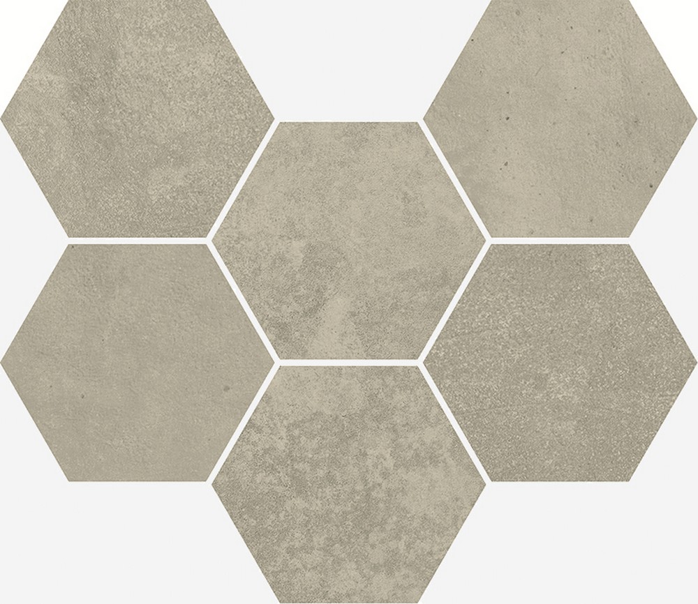 Мозаика Italon Terraviva Greige Hexagon 25x29