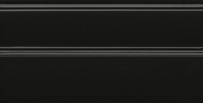 Керамическая плитка Плинтус Даниэли чёрный обрезной 15x30