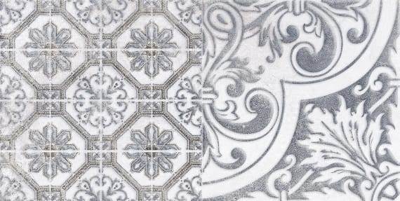 Керамическая плитка Кампанилья декор3 серый 20x40