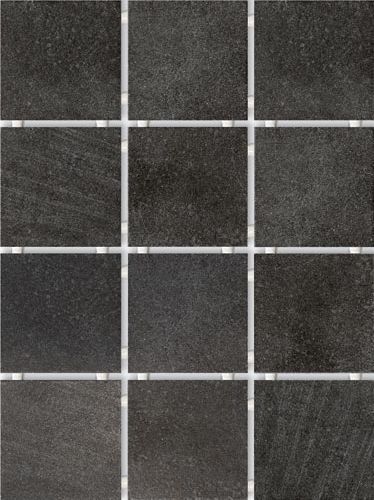 Керамическая плитка Караоке черный, полотно 30х40 из 12 частей 9,9х9,9 9,9x9,9
