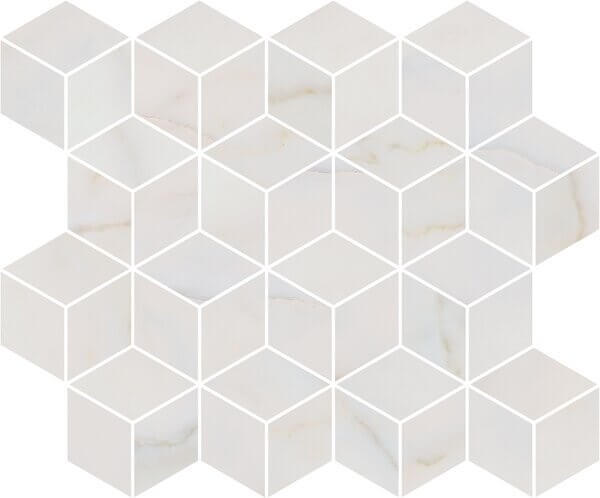 Керамогранит Декор Греппи белый мозаичный 37.5x45