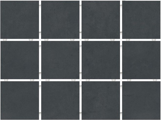 Керамогранит амальфи черный, полотно 30х40 из 12 частей 9,9х9,9 9,9x9,9