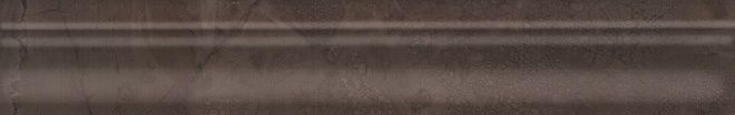Керамическая плитка Бордюр Багет Версаль коричневый обрезной 5x30