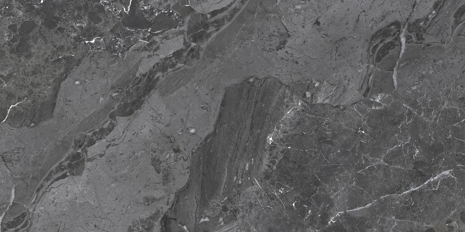 Керамогранит delacora Грейни Дарк 60120gry99m черный 60x120