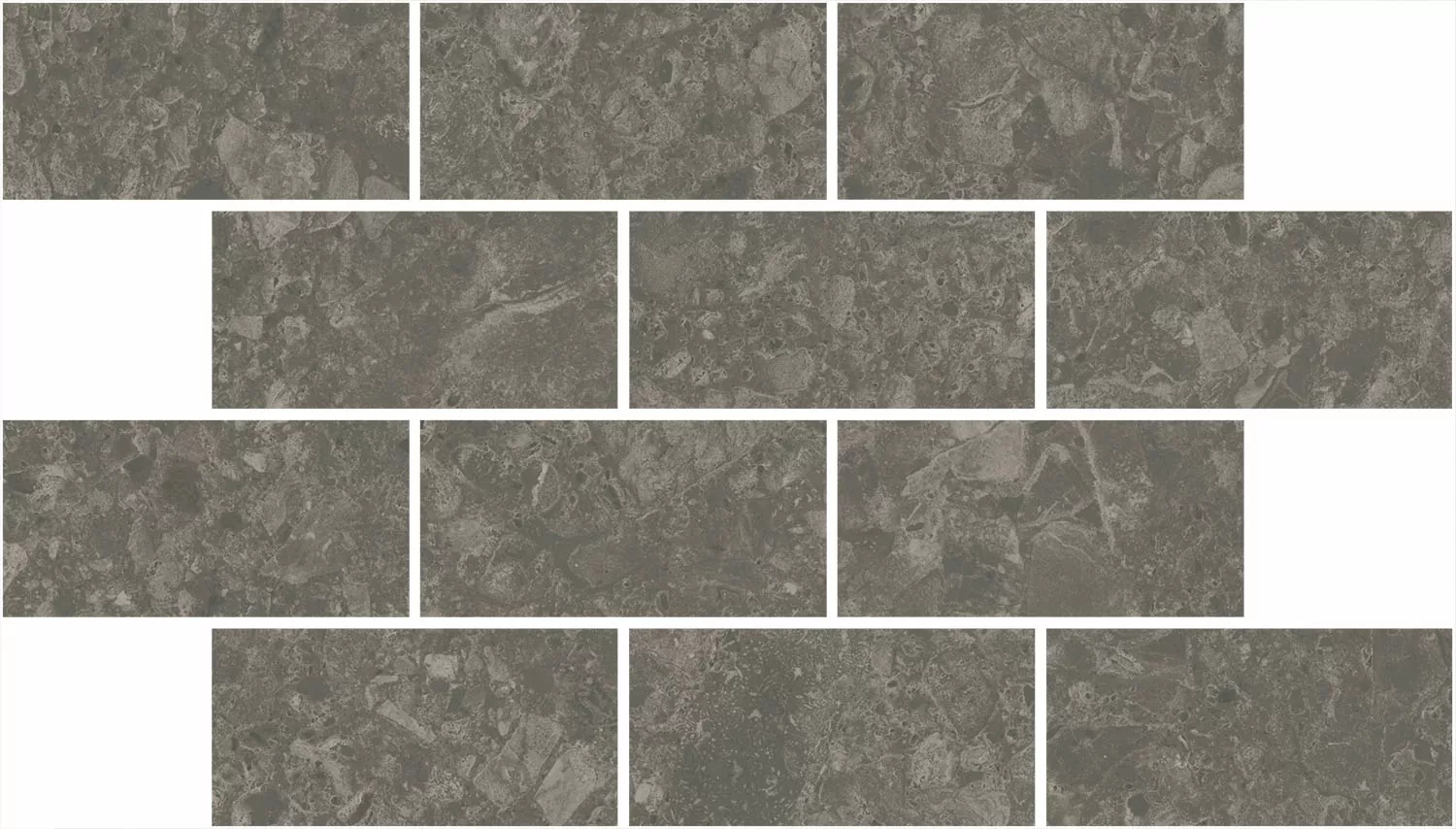 Керамическая плитка Декор kerama marazzi dd606320\mm Чеппо ди Гре мозаичный коричневый матовый обрезной 20x34.6