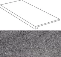 Ступени brave grey scalino 60 33x60