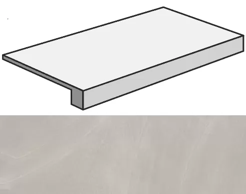 Ступени Континуум Сильвер ступ. фронт 33x60