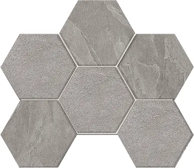 Мозаика estima ln02/te02 luna hexagon grey серый 25x28.5