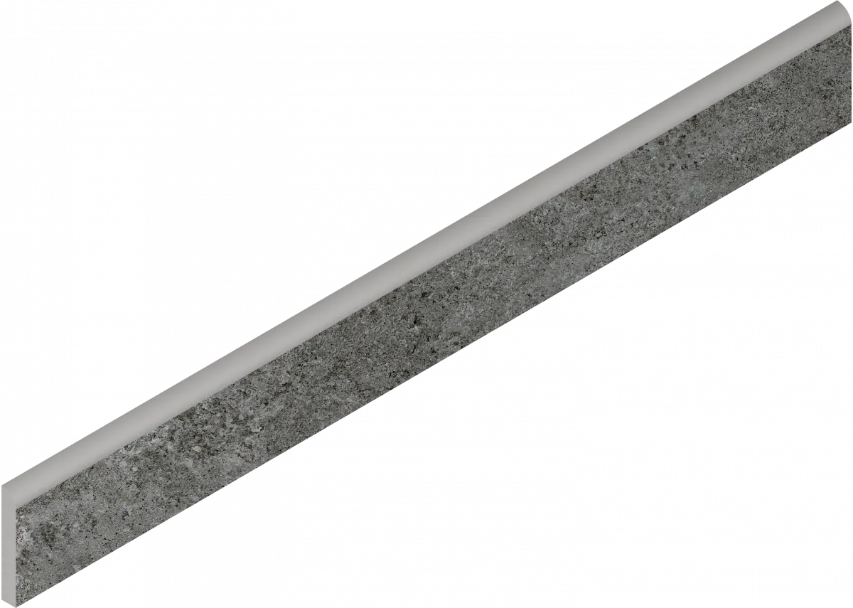 Плинтус Италон Магма Графит 610130001624 серый 7.2x60