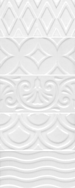 Керамическая плитка авеллино белый структура mix 7,4x15