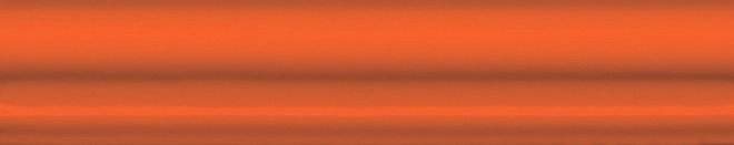 Керамическая плитка Бордюр Багет Клемансо оранжевый 3x15
