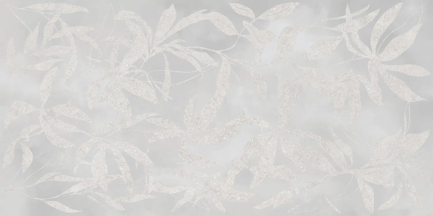 Керамогранит vitra artwall Цветы Серый k958008r 60x120