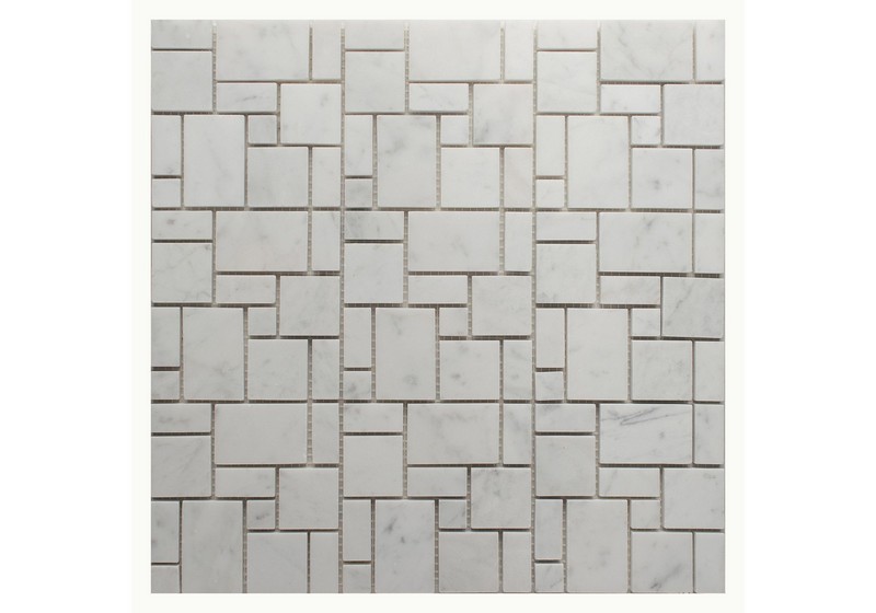 Мозаика bianco carrara random square 30,5x30,5