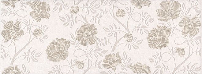 Керамическая плитка Декор Сафьян Цветы 15x40