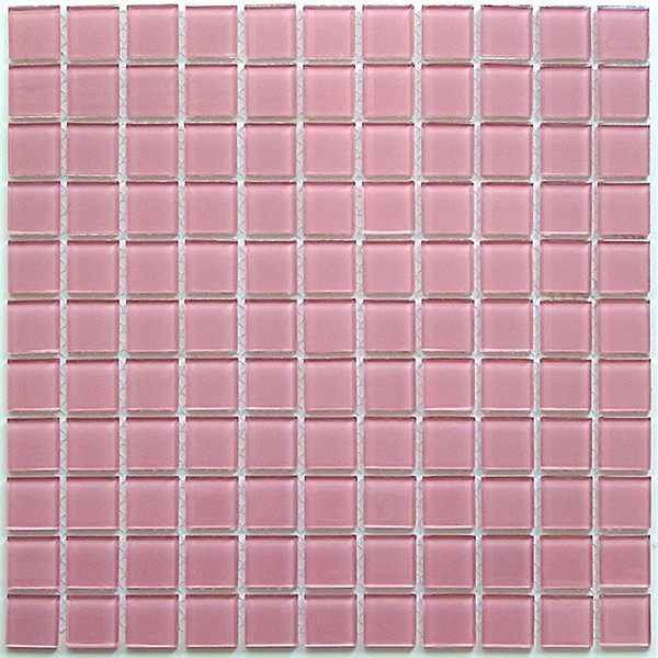 Мозаика pink glass 30x30