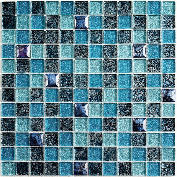 Мозаика satin blue 30x30