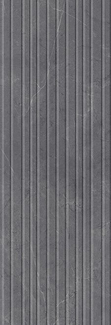 Керамическая плитка низида серый структура обрезной 12094r n 25x75