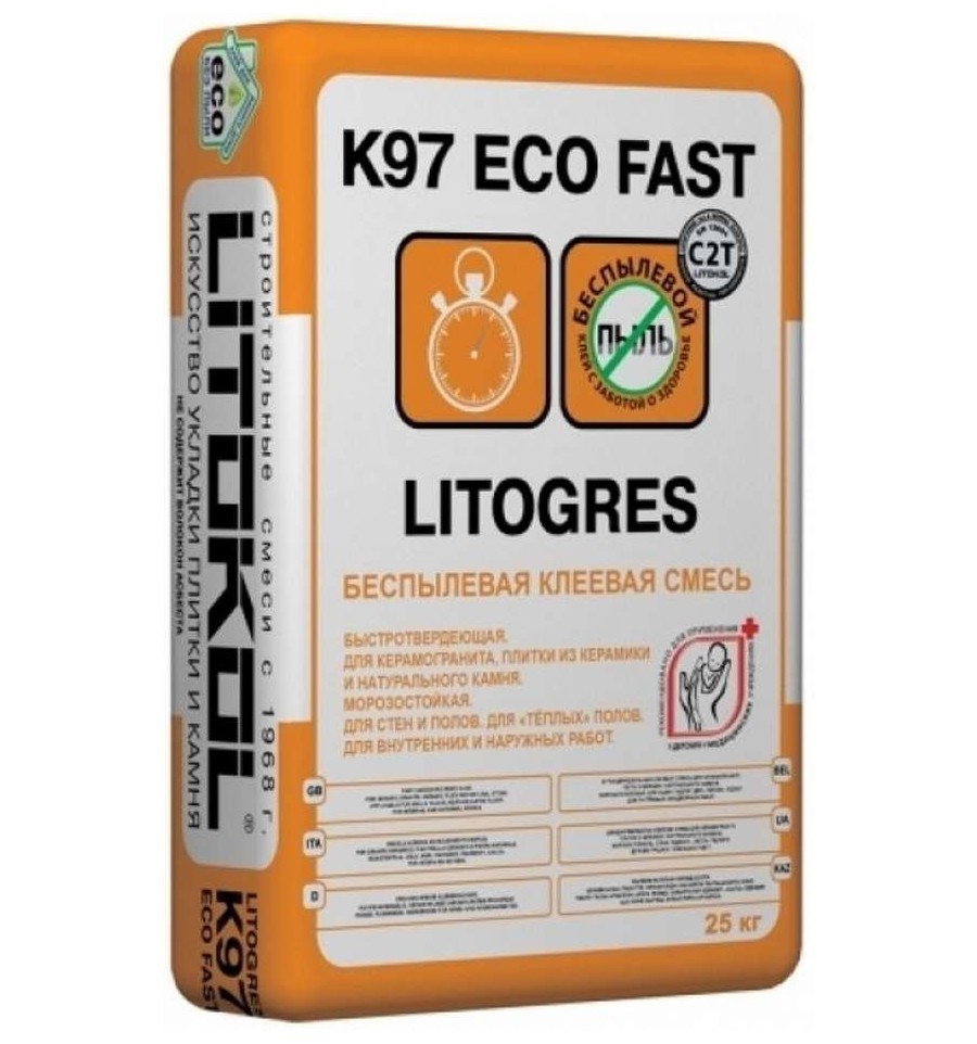 Цементный клей LITOGRES K97 ECO FAST