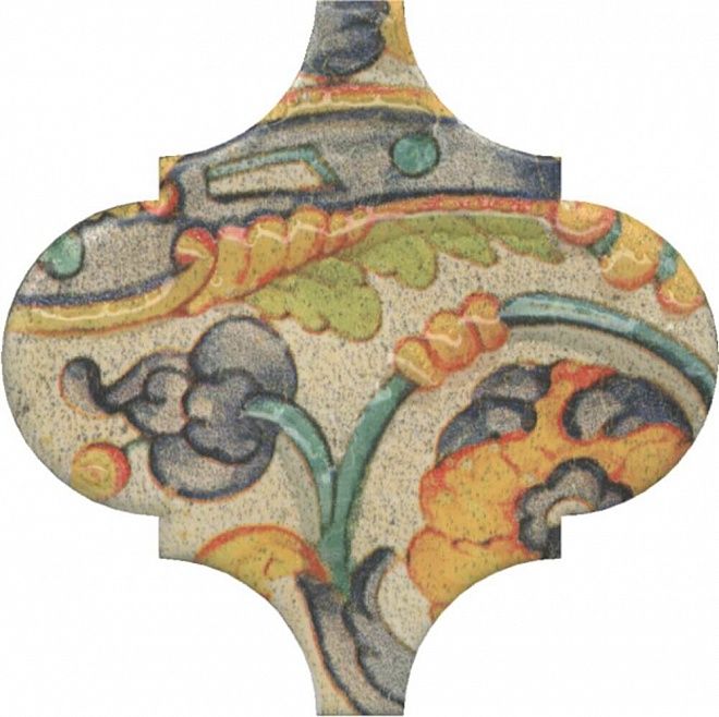 Керамическая плитка Декор Арабески котто орнамент op\a164\65000 6,5x6,5