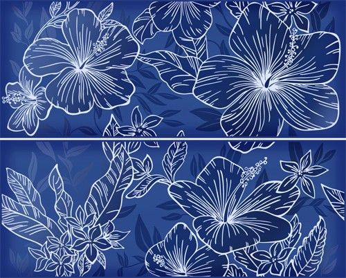 Керамическая плитка elissa blu fiore 1c 40,2x50,5