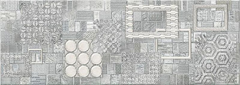 Керамическая плитка commesso grigio geometria decor 25,1x70,9