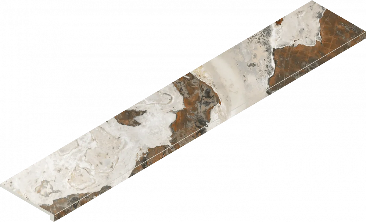 Ступени Италон Магма Довер Тайгер фронтальная 620070002990 белый 33x160