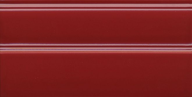 Керамическая плитка Плинтус Даниэли красный обрезной 15x30