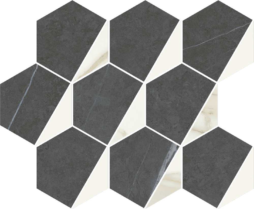 Мозаика hexagon cold 25.4x31