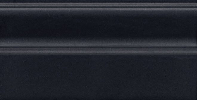 Керамическая плитка Плинтус Тропикаль чёрный обрезной 15x30