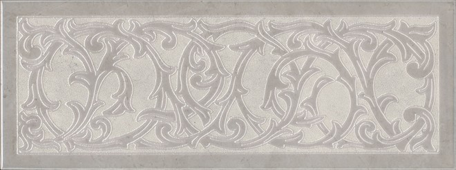 Керамическая плитка Декор Монсанту 3 серый светлый 15x40