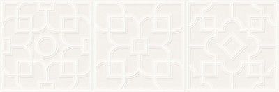 Керамическая плитка allegro white 3d matt. rec. 40x120