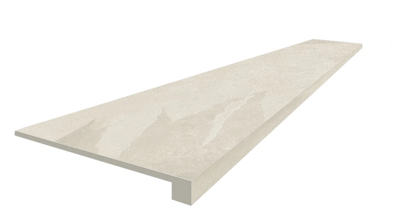 Ступени coliseumgres Ардезия Уайт фронтальная 620070002375 белый 33x120