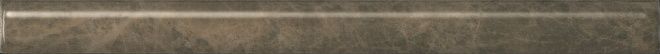 Керамическая плитка Бордюр Гран-Виа коричневый светлый обрезной 2,5x30