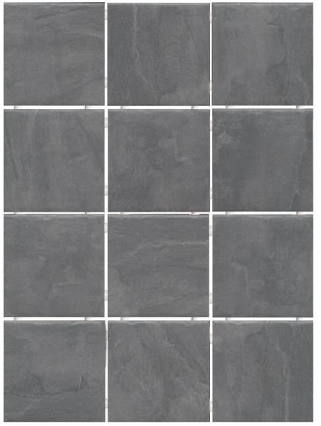 Керамическая плитка дегре  серый темный, полотно 30х40 из 12 частей 9,9х9,9 9,9x9,9
