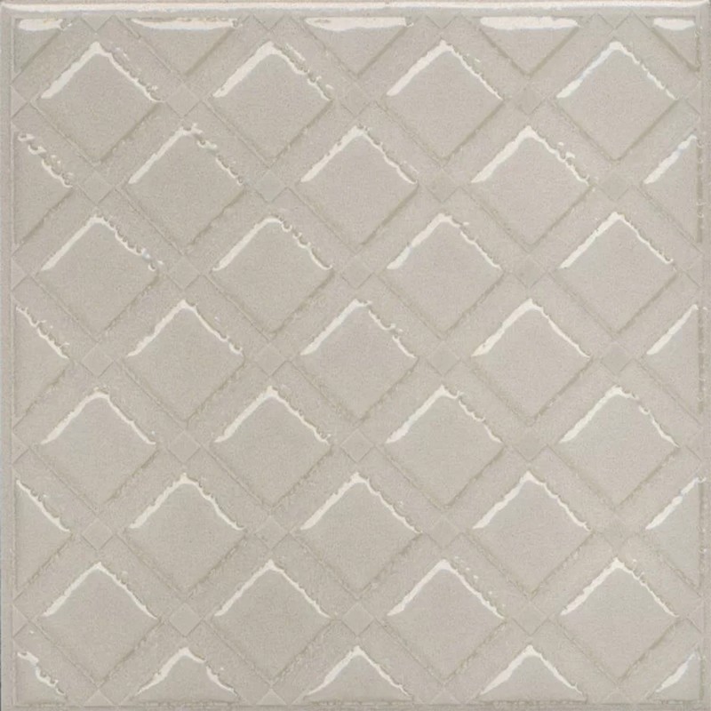 Керамическая плитка Декор kerama marazzi kmd3sta014gn Бахия 1 серый светлый глянцевый 9.8x9.8