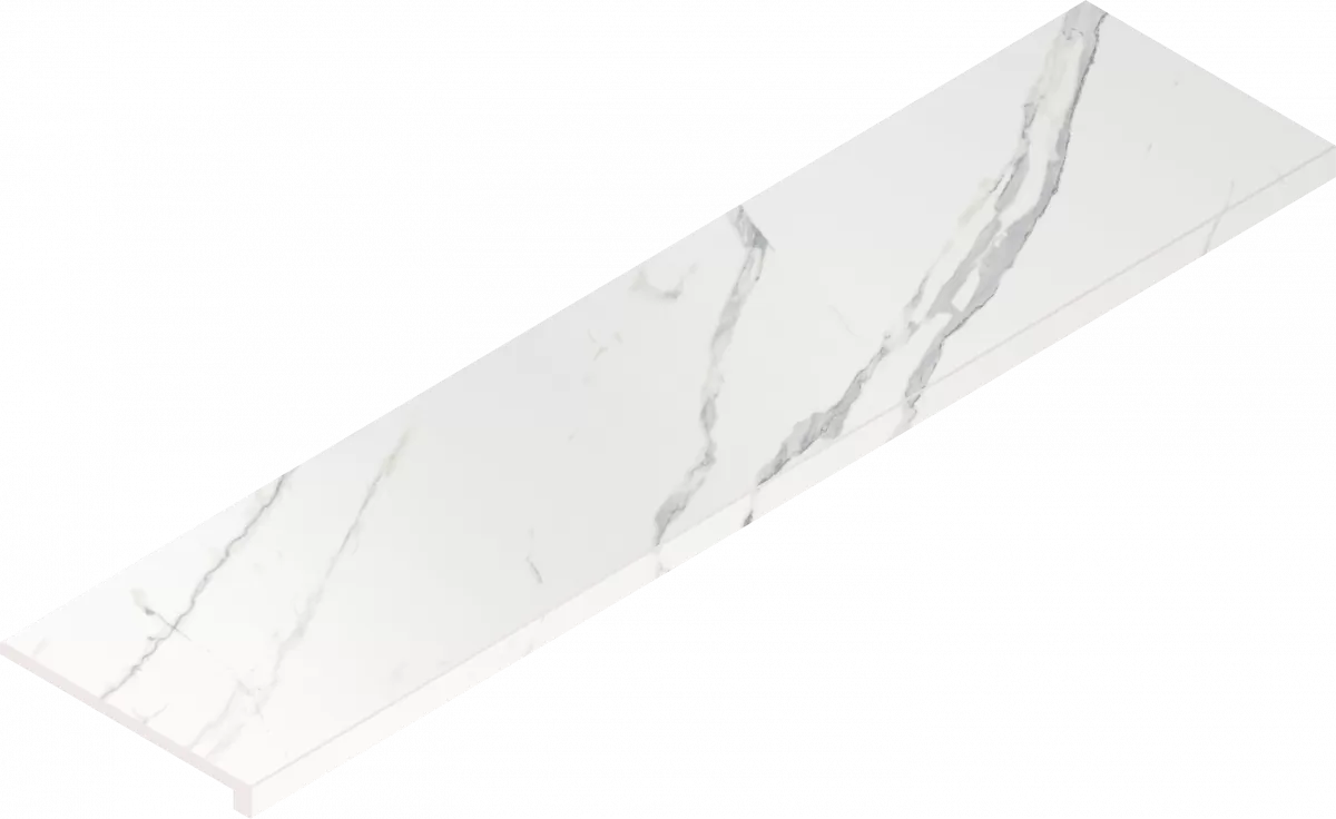 Ступени Италон Стелларис Статуарио Уайт фронтальная 620070002591 белый 33x120