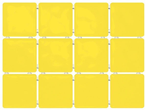 Керамическая плитка Сезоны желтый, полотно 30х40 из 12 частей 9,9х9,9 9,9x9,9