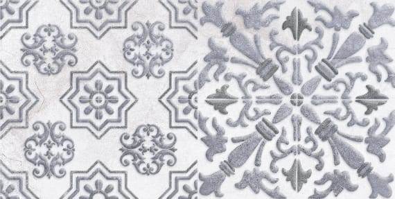 Керамическая плитка Кампанилья декор1 серый 20x40