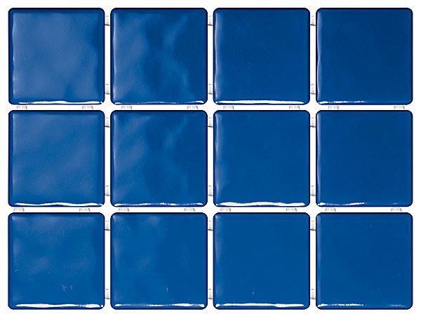Керамическая плитка Бриз синий, полотно 30х40 из 12 частей 9,9х9,9 9,9x9,9