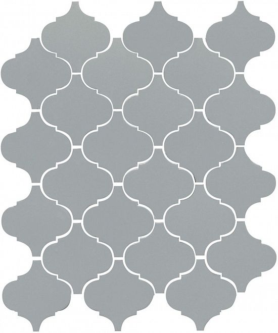 Керамическая плитка арабески глянцевый серый 26x30