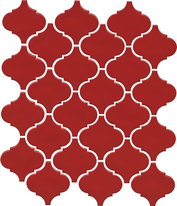 Керамическая плитка Авейру мозаичный красный 26x30