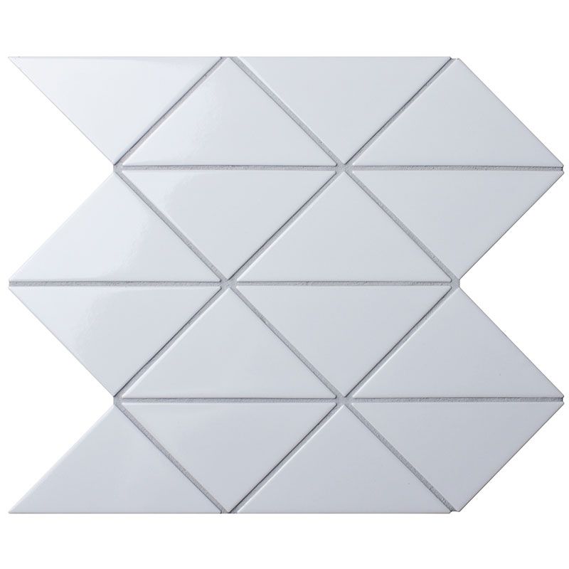 Мозаика triangolo white zip glossy 26,25x26,25