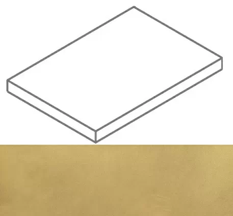 Ступени Континуум Брасс Голд ступ. угл.лев 33x160