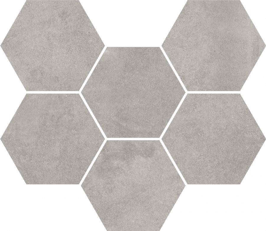 Мозаика expo grey hexagon 25x29