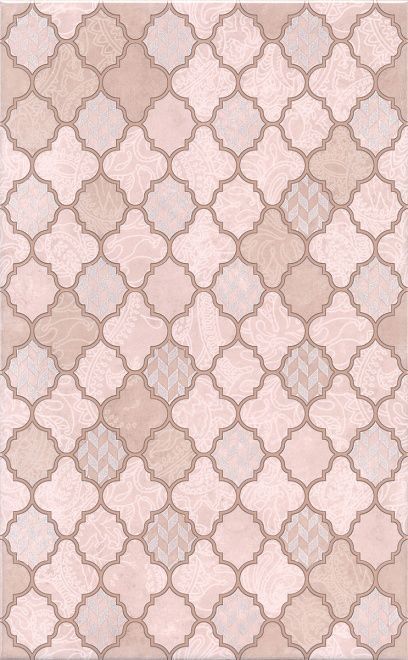 Керамическая плитка Декор Фоскари розовый 25x40