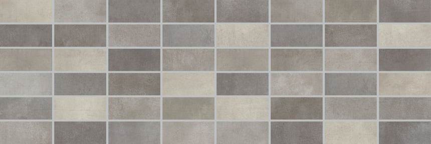 Керамическая плитка Фиори Гриджо панно мозаика темно-серый 20x60
