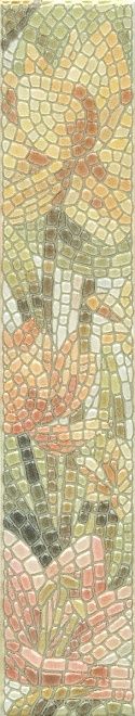 Керамическая плитка Бордюр Летний сад Лилии лаппатированный hgd\a147\880l 5,7x20
