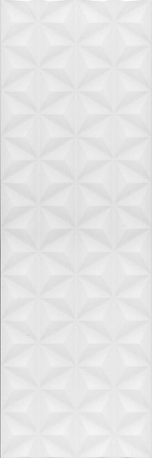 Керамическая плитка Диагональ белый структура обрезной 25x75